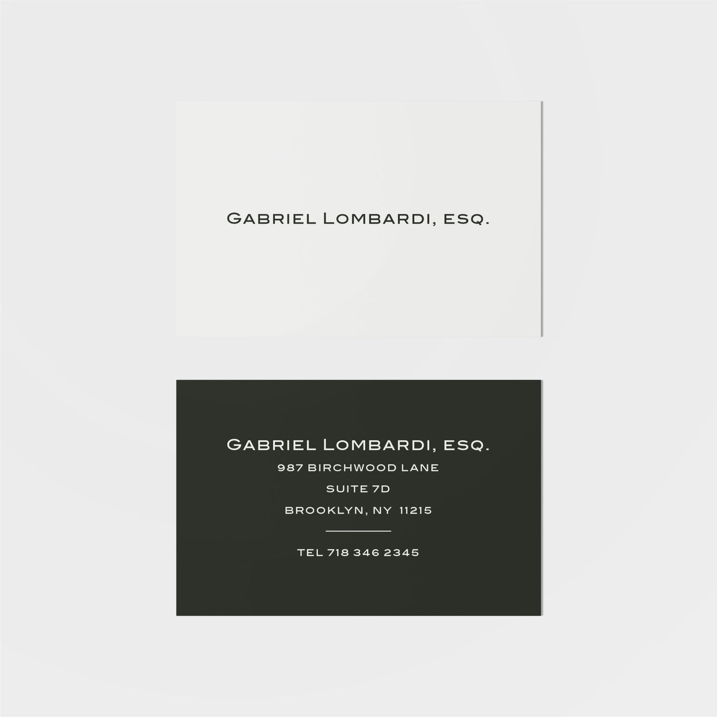 Lombardi Calling Card III-Greeting & Note Cards-The Design Craft