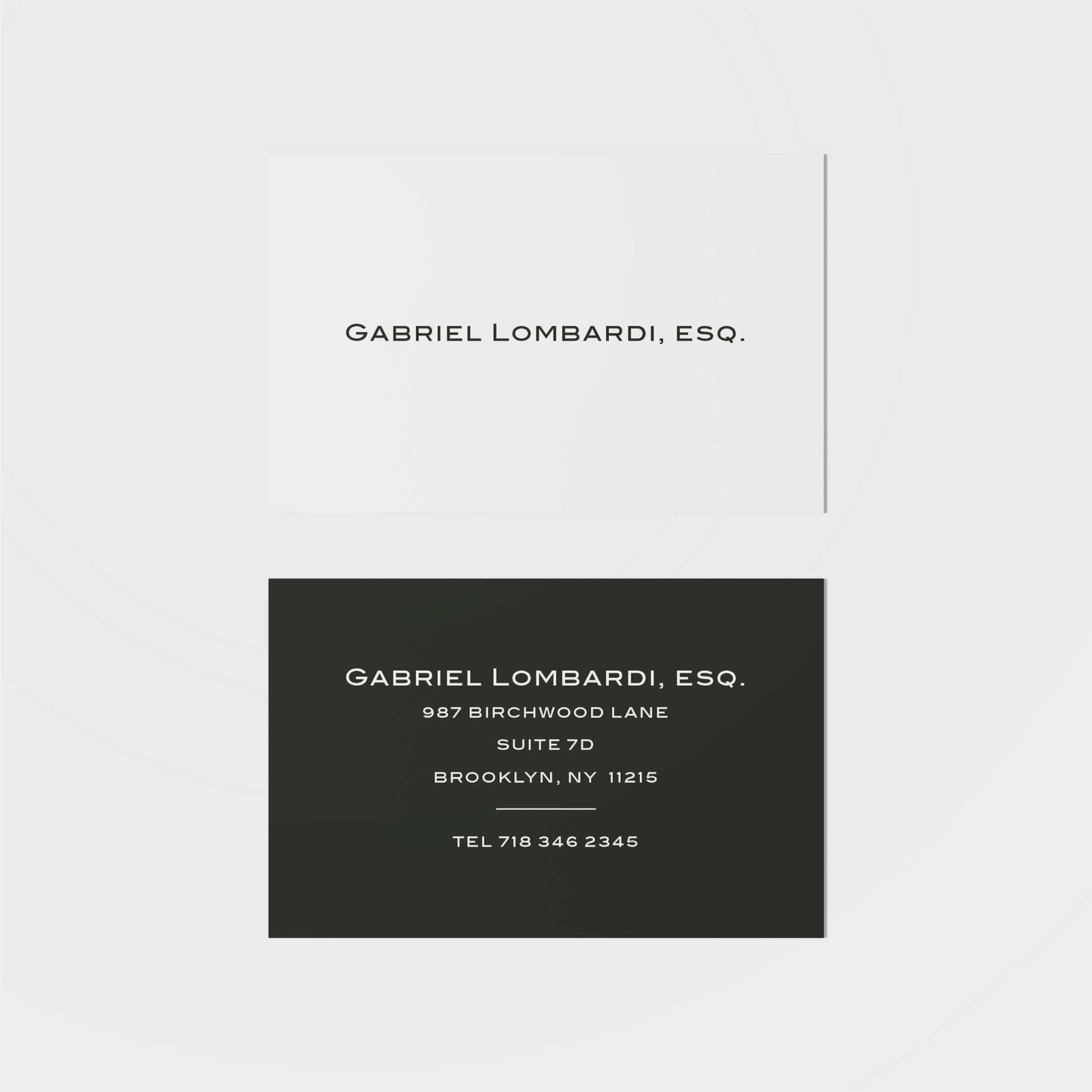 Lombardi Calling Card III-Greeting & Note Cards-The Design Craft