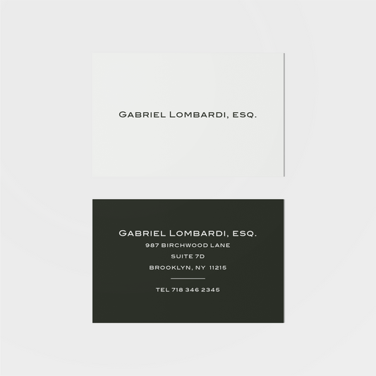 Lombardi Calling Card III-Greeting & Note Cards-The Design Craft