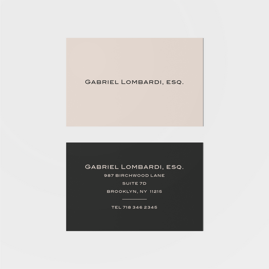 Lombardi Calling Card V-Greeting & Note Cards-The Design Craft