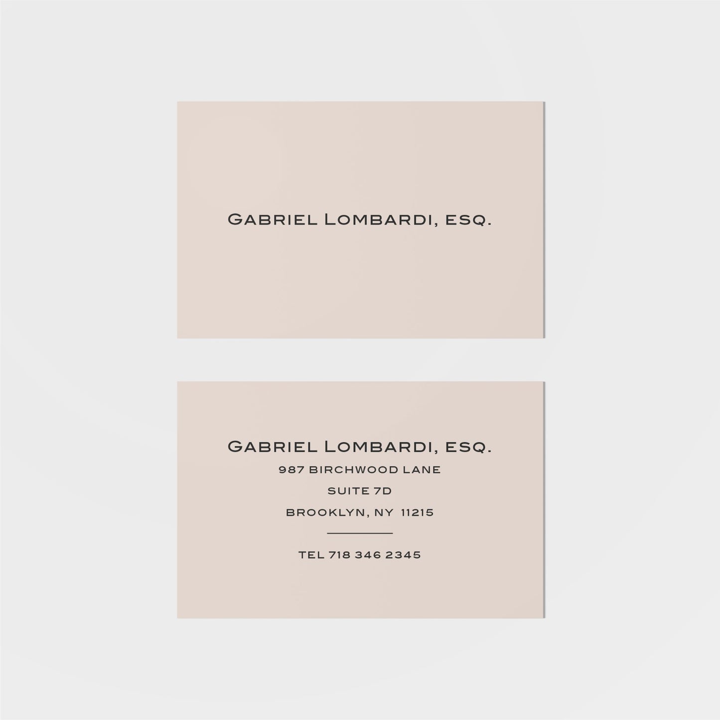 Lombardi Calling Card VI-Greeting & Note Cards-The Design Craft