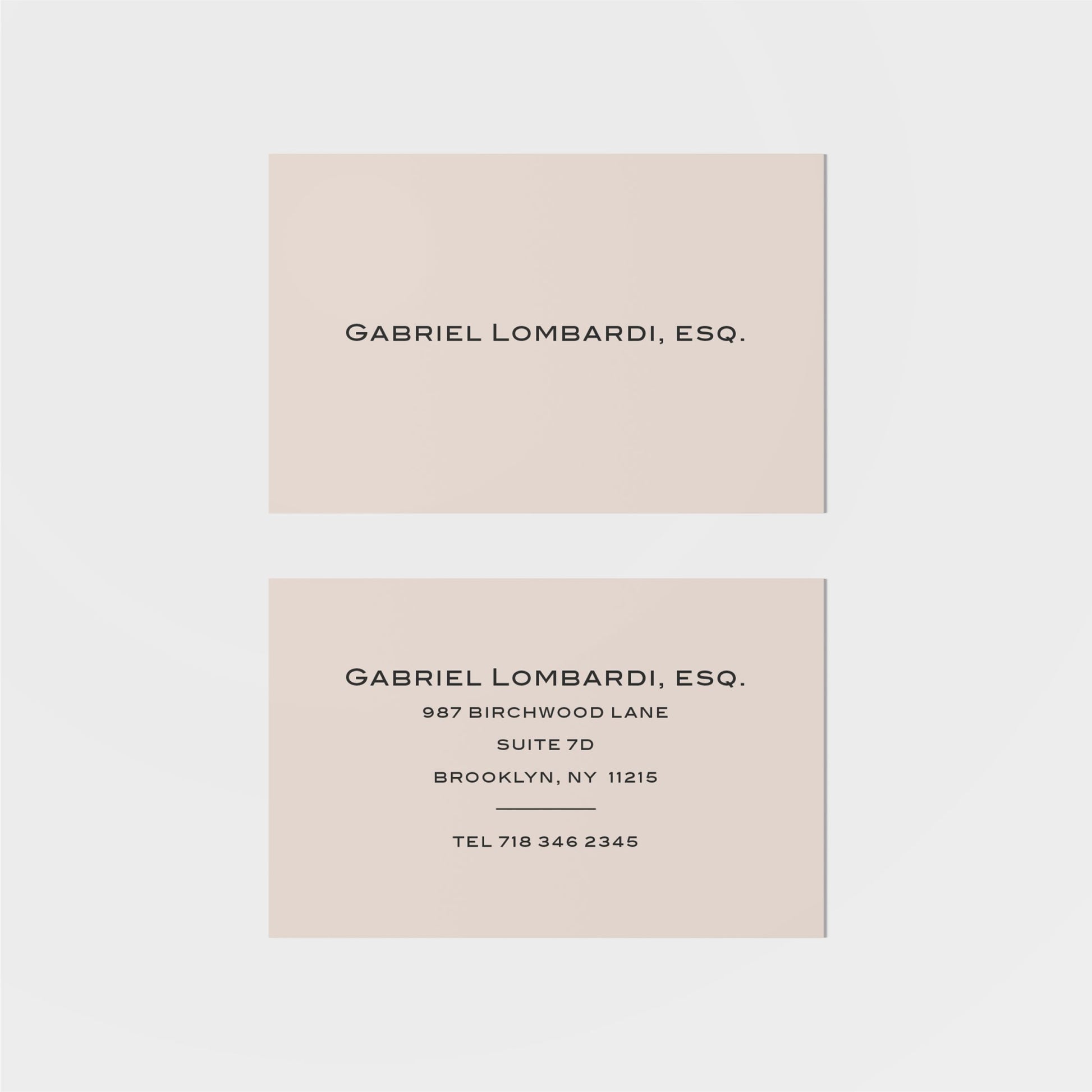 Lombardi Calling Card VI-Greeting & Note Cards-The Design Craft