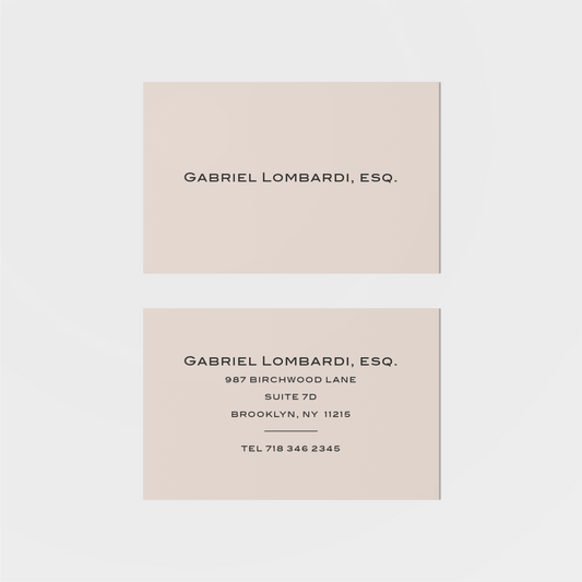 Lombardi Calling Card VI-Greeting & Note Cards-The Design Craft