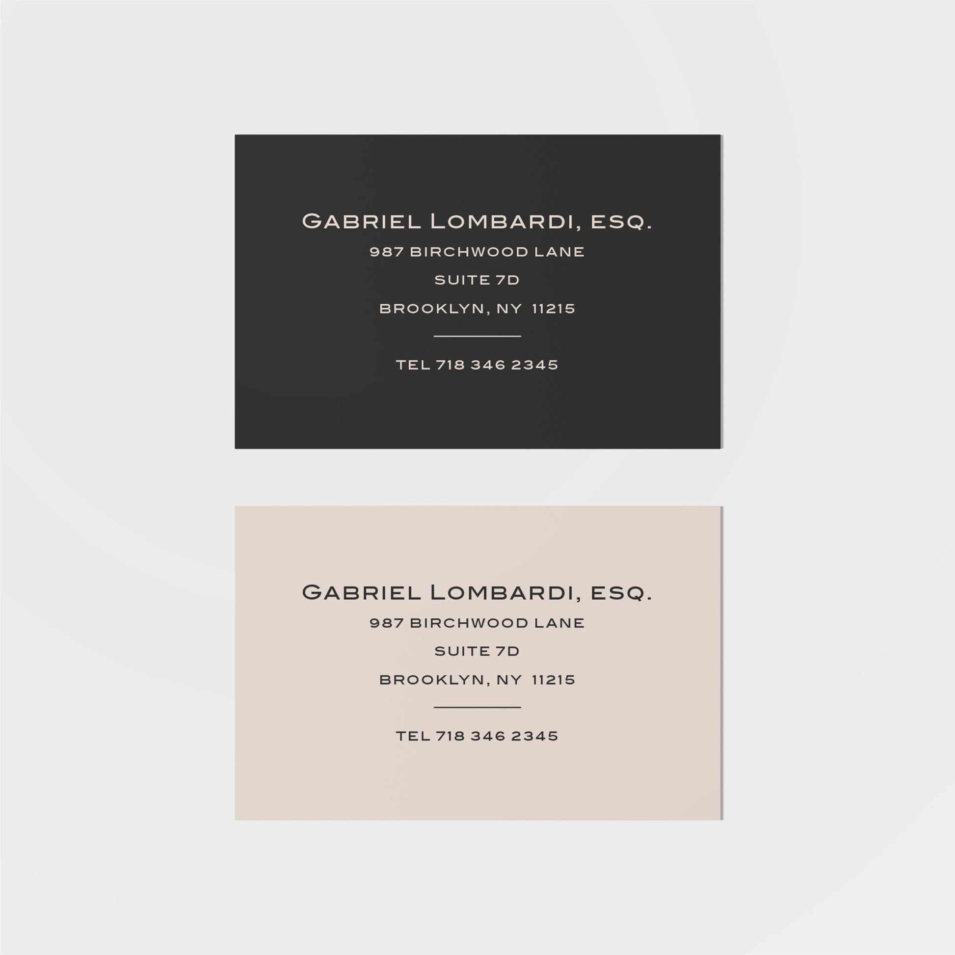 Lombardi Calling Card VII-Greeting & Note Cards-The Design Craft