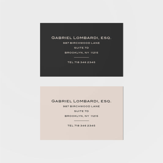 Lombardi Calling Card VII-Greeting & Note Cards-The Design Craft