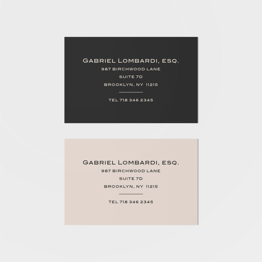 Lombardi Calling Card VII-Greeting & Note Cards-The Design Craft