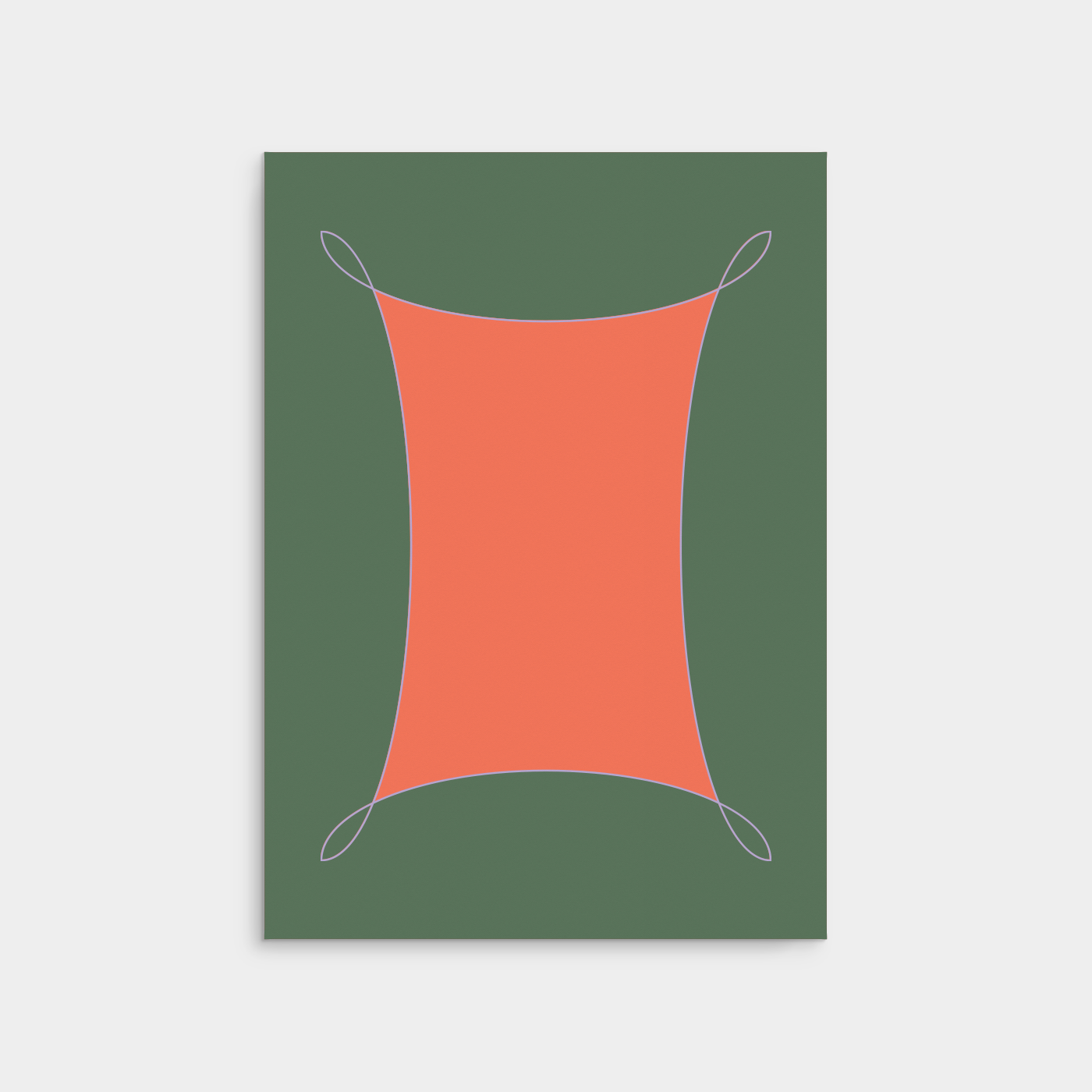 Loop Fill Frame II Art Print-Posters, Prints, & Visual Artwork-The Design Craft