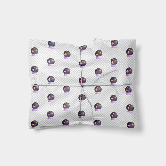 Magic Ball Emoji Gift Wrap-Gift Wrapping-The Design Craft