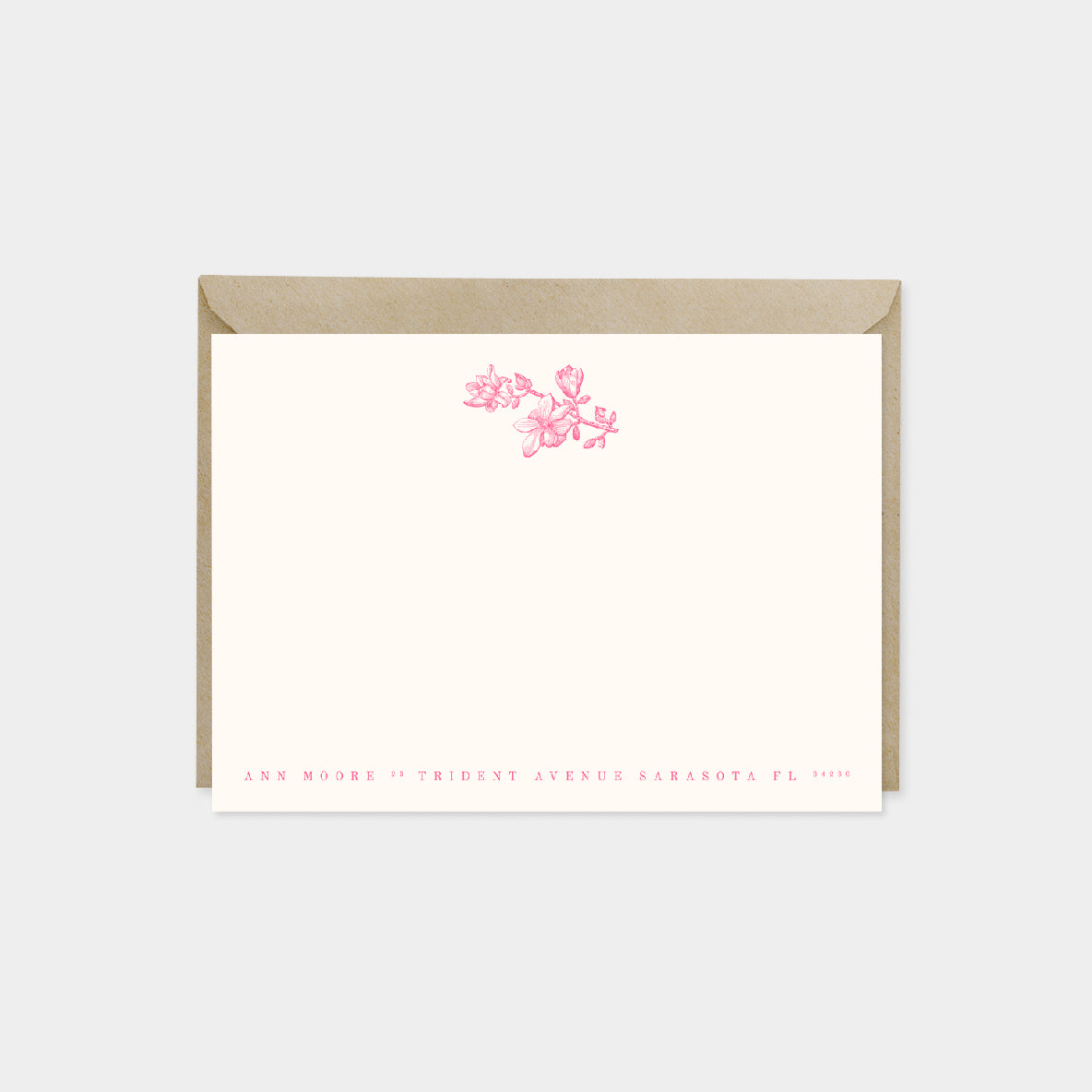 Magnolia Branch Botanical Note Cards II-Greeting & Note Cards-The Design Craft