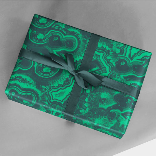 Malachite Gift Wrap-Gift Wrapping-The Design Craft