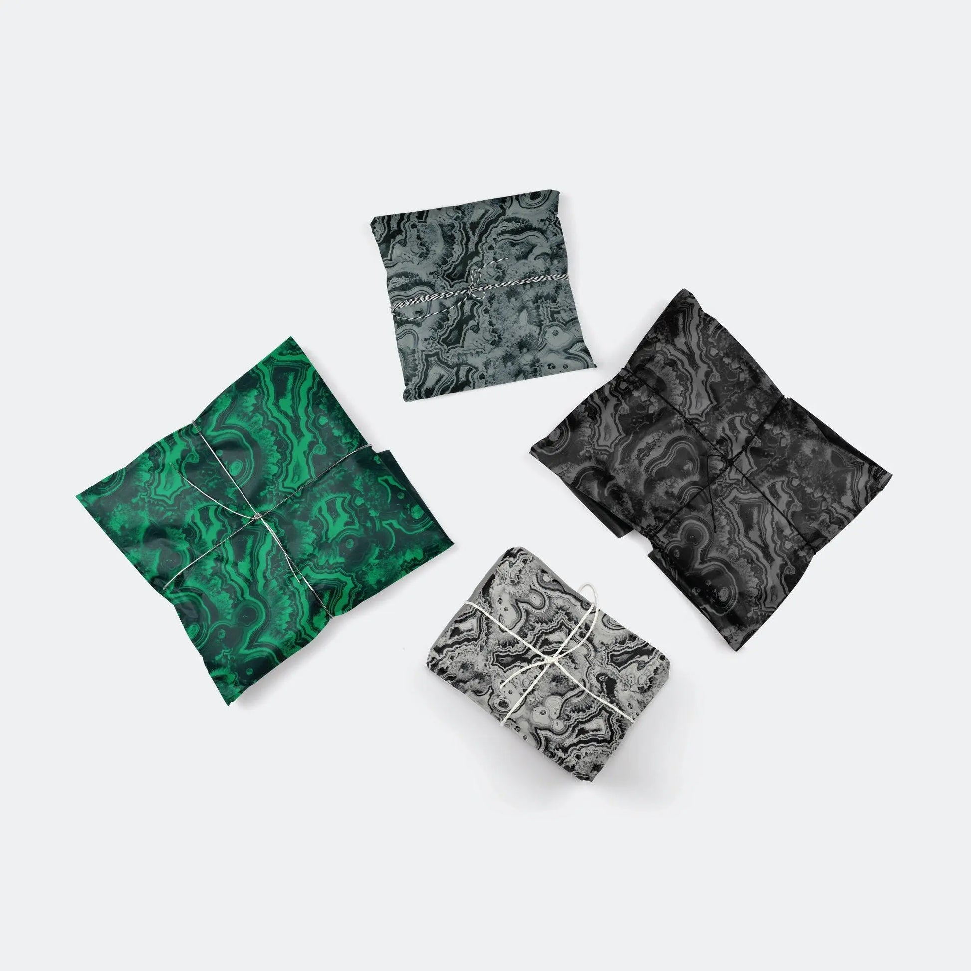 Malachite Stone Gift Wrap Bundle