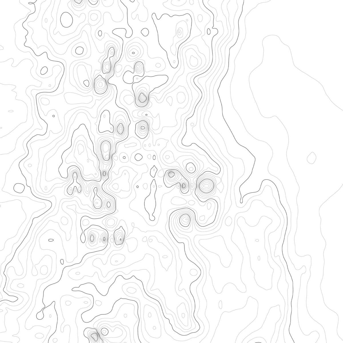 Mendoza Topographic Maps VII, Surface-Surface Design-The Design Craft