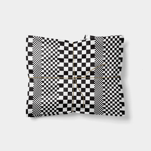 Micro Checkerboard Gift Wrap-Gift Wrapping-The Design Craft