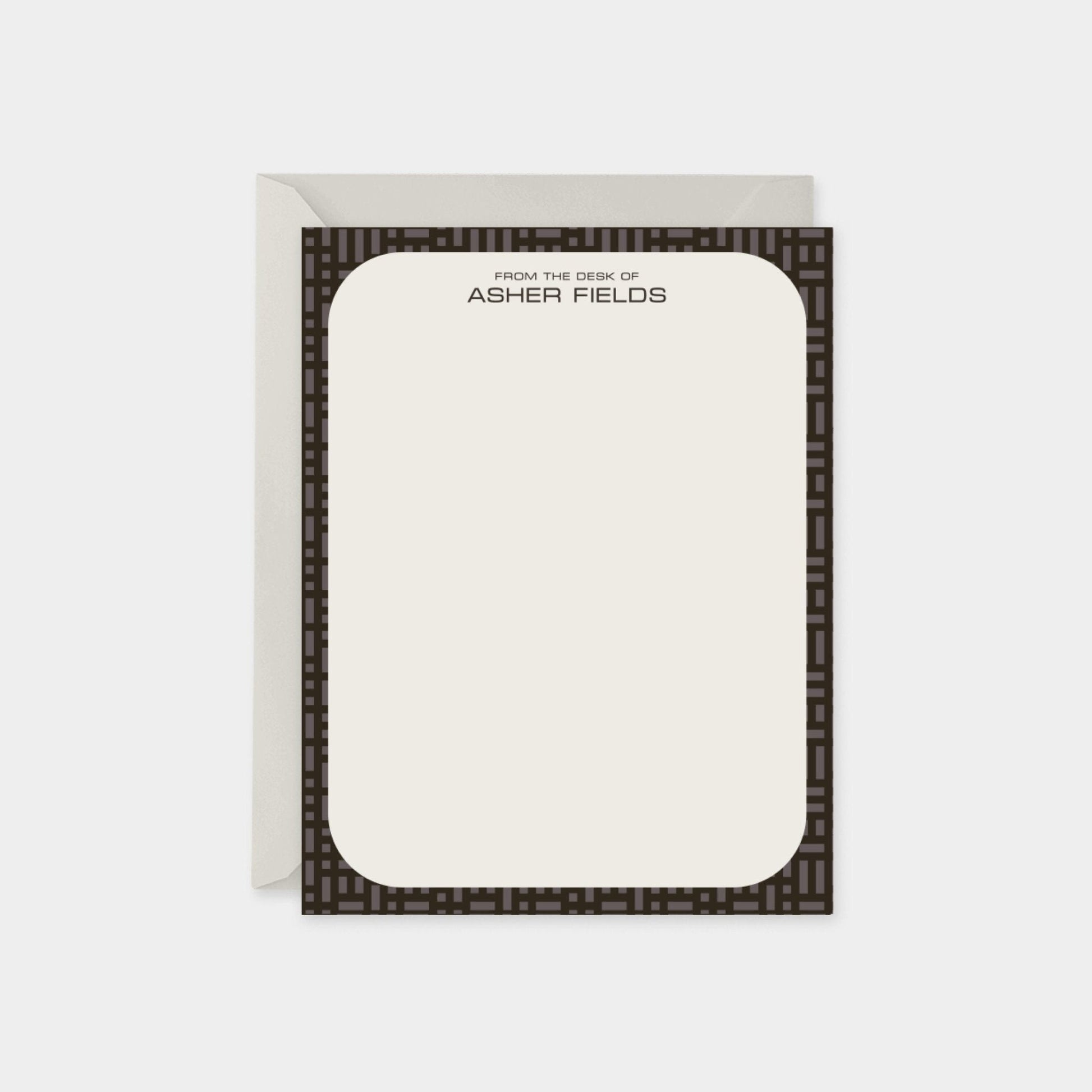 Micro Geo Personalized Note Cards,-Greeting & Note Cards-The Design Craft