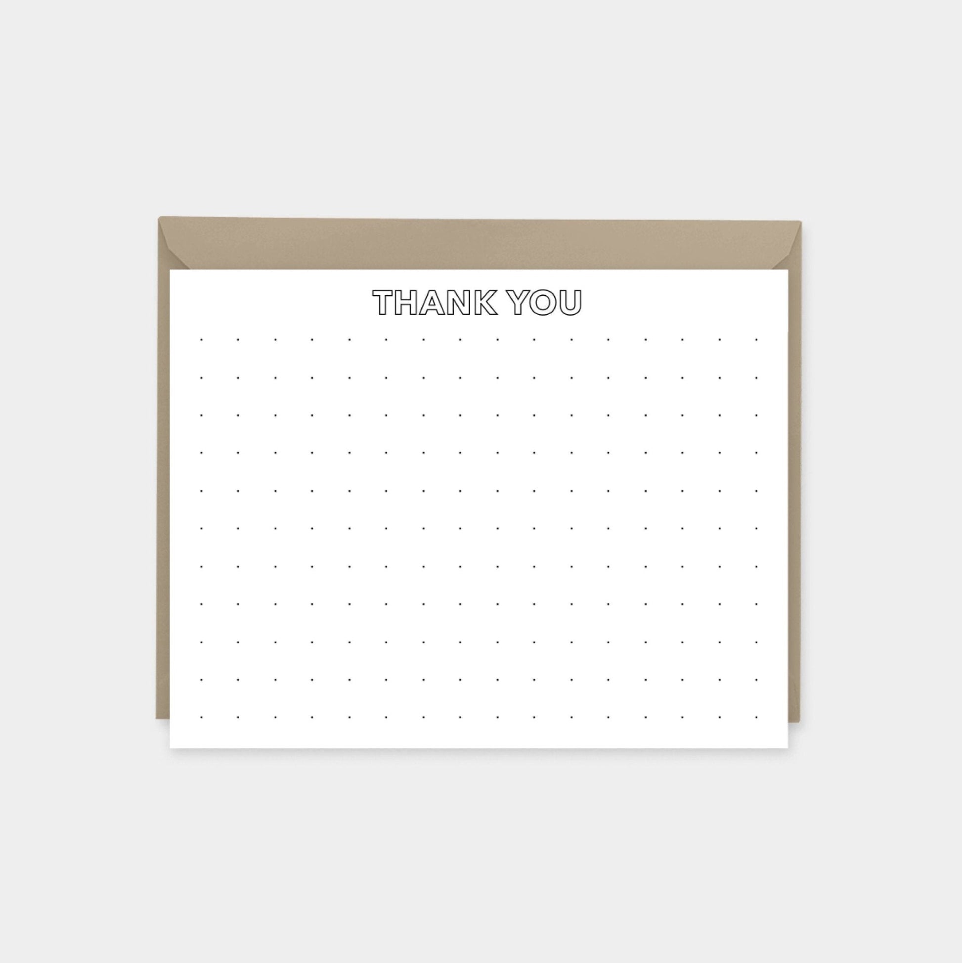 Microdot Grid Notecard Set, Square-Greeting & Note Cards-The Design Craft