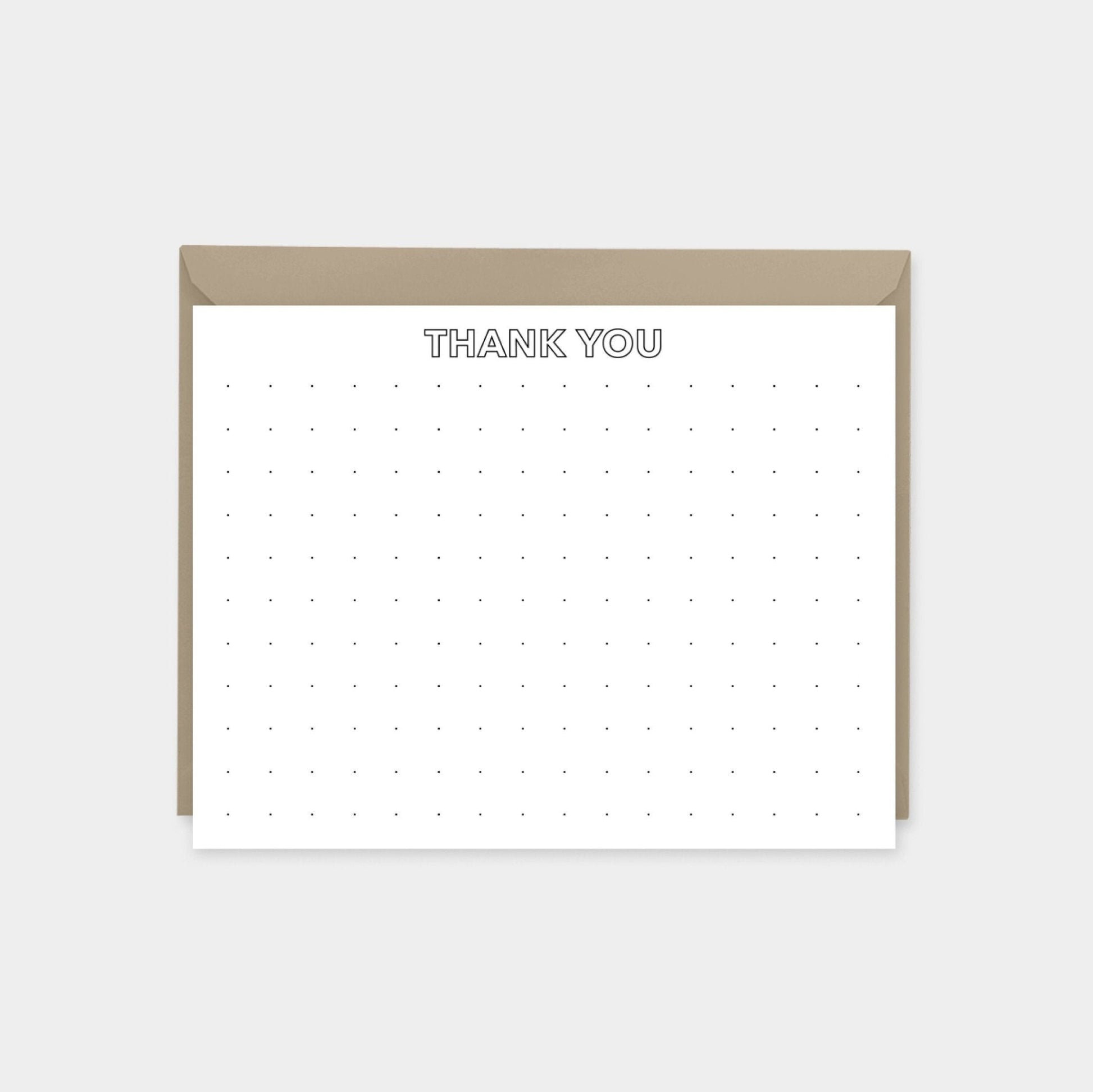 Microdot Grid Notecard Set, Square-Greeting & Note Cards-The Design Craft