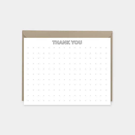 Microdot Grid Notecard Set, Square-Greeting & Note Cards-The Design Craft