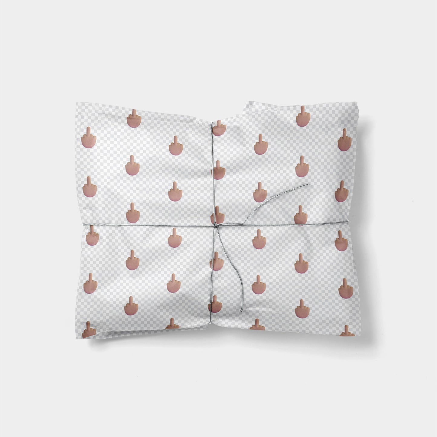 Middle Finger Emoji Gift Wrap II-Gift Wrapping-The Design Craft