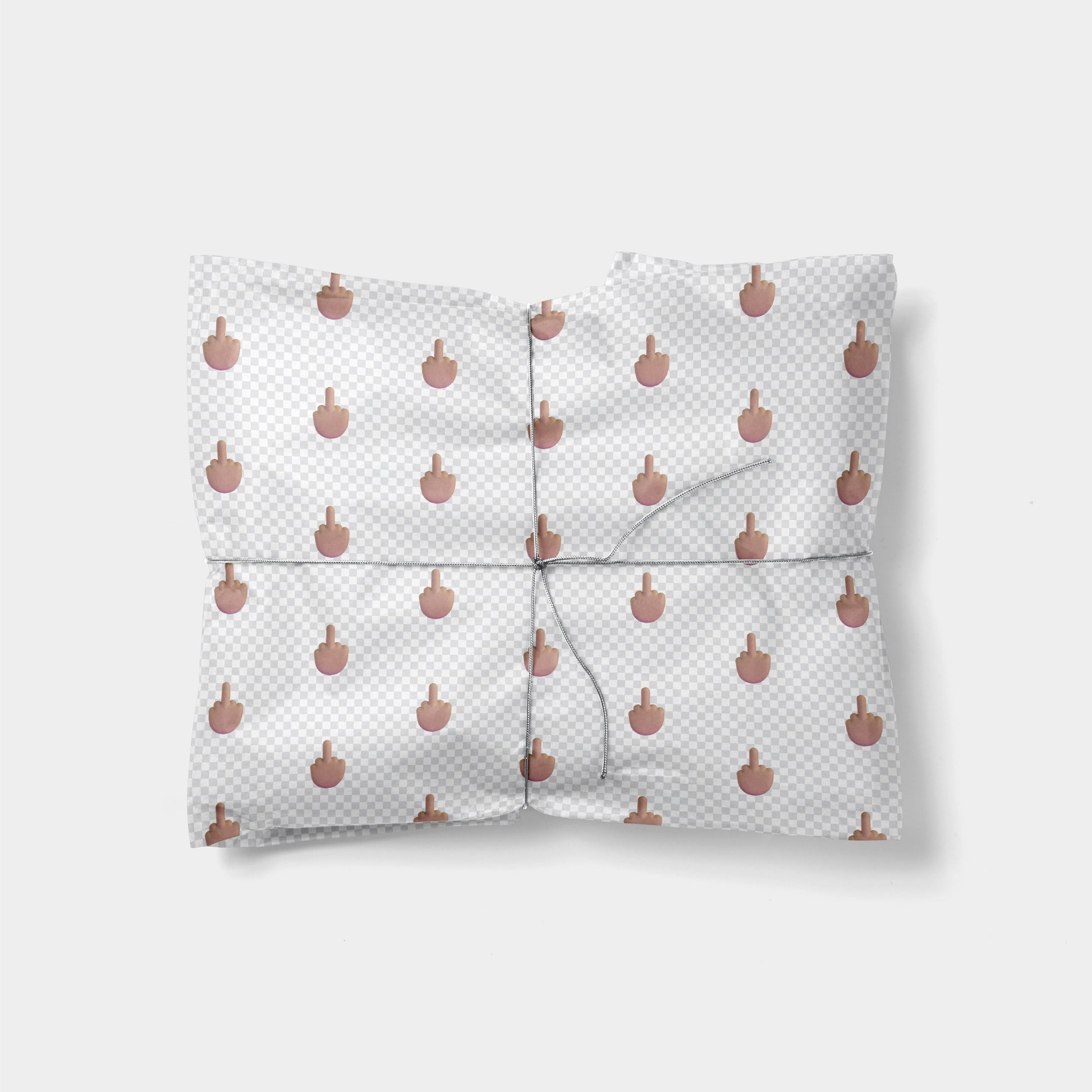 Middle Finger Emoji Gift Wrap II-Gift Wrapping-The Design Craft