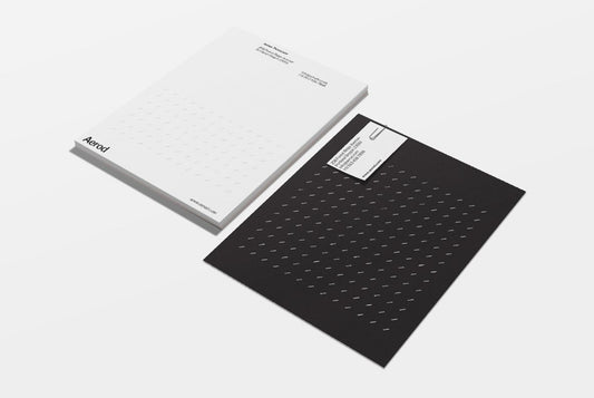 Minimal Diagonal Dash Black and White-Design Template-The Design Craft