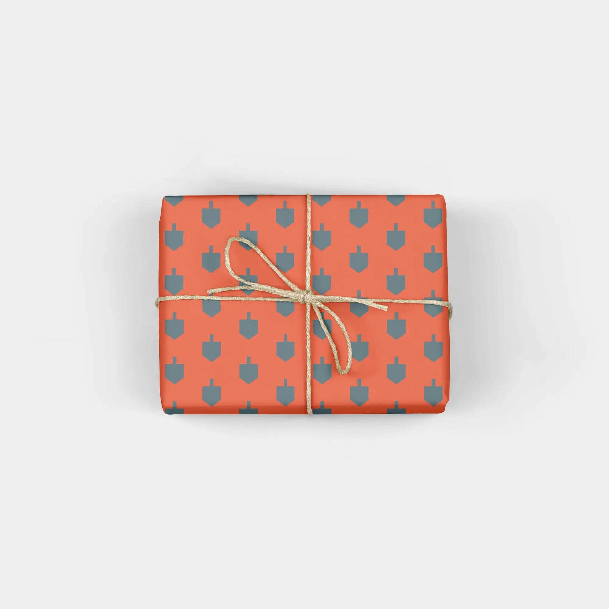 Minimal Dreidel Holiday Gift Wrap