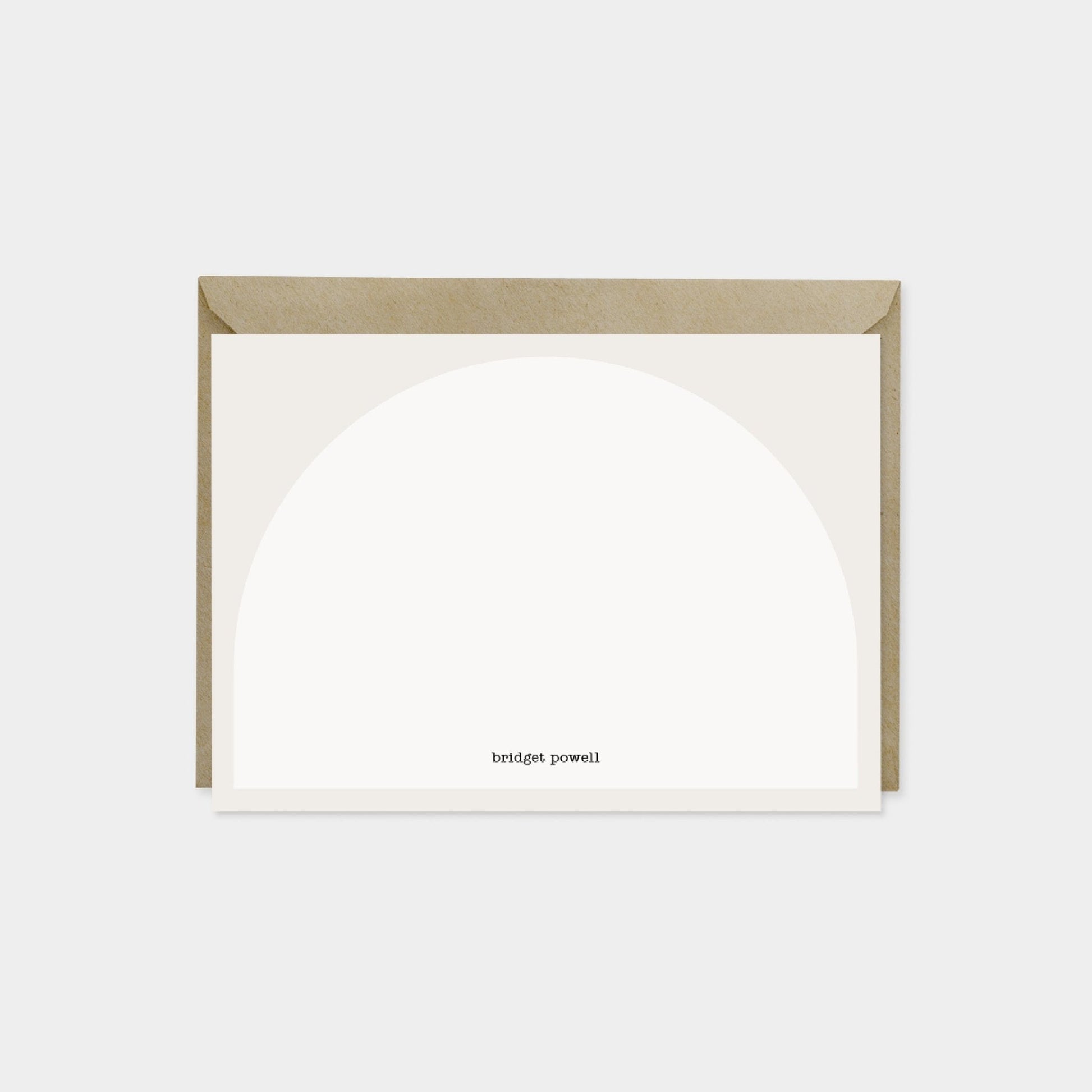 Minimal Geo Arch Note Cards-Greeting & Note Cards-The Design Craft