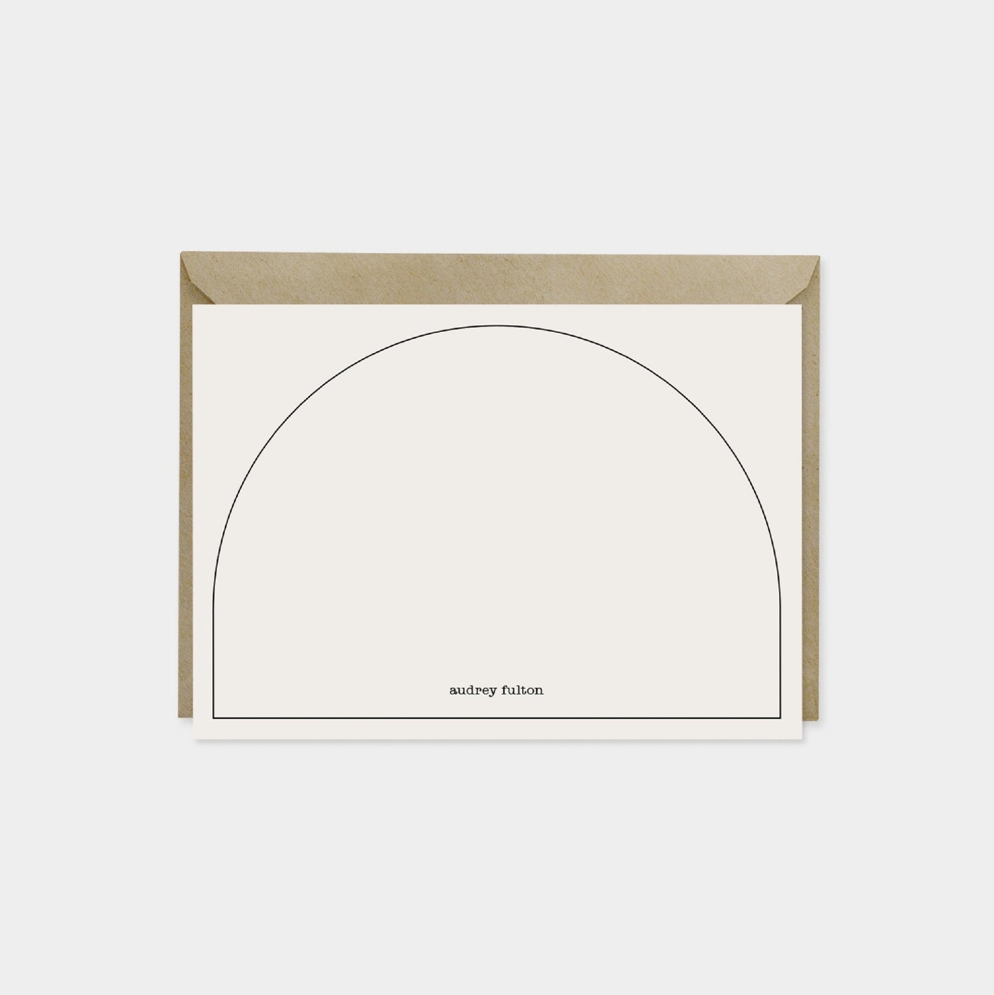 Minimal Geo Arch Note Cards II-Greeting & Note Cards-The Design Craft