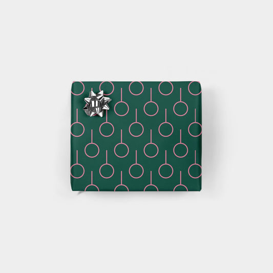 Minimal Green Holiday Gift Wrap-Gift Wrapping-The Design Craft