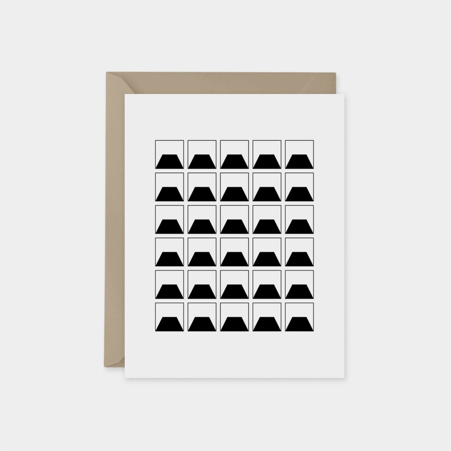 Minimal Modern Black and White Card IV-Greeting & Note Cards-The Design Craft