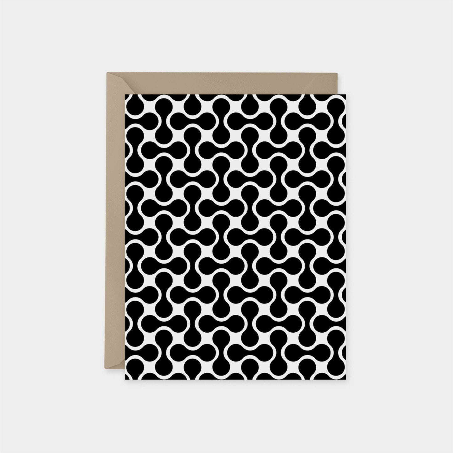 Minimal Modern Black and White Card VII-Greeting & Note Cards-The Design Craft