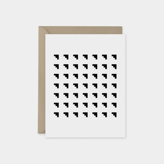 Minimal Modern Black and White Card X-Greeting & Note Cards-The Design Craft