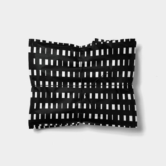 Minimal Op Black and White Gift Wrap-Gift Wrapping-The Design Craft