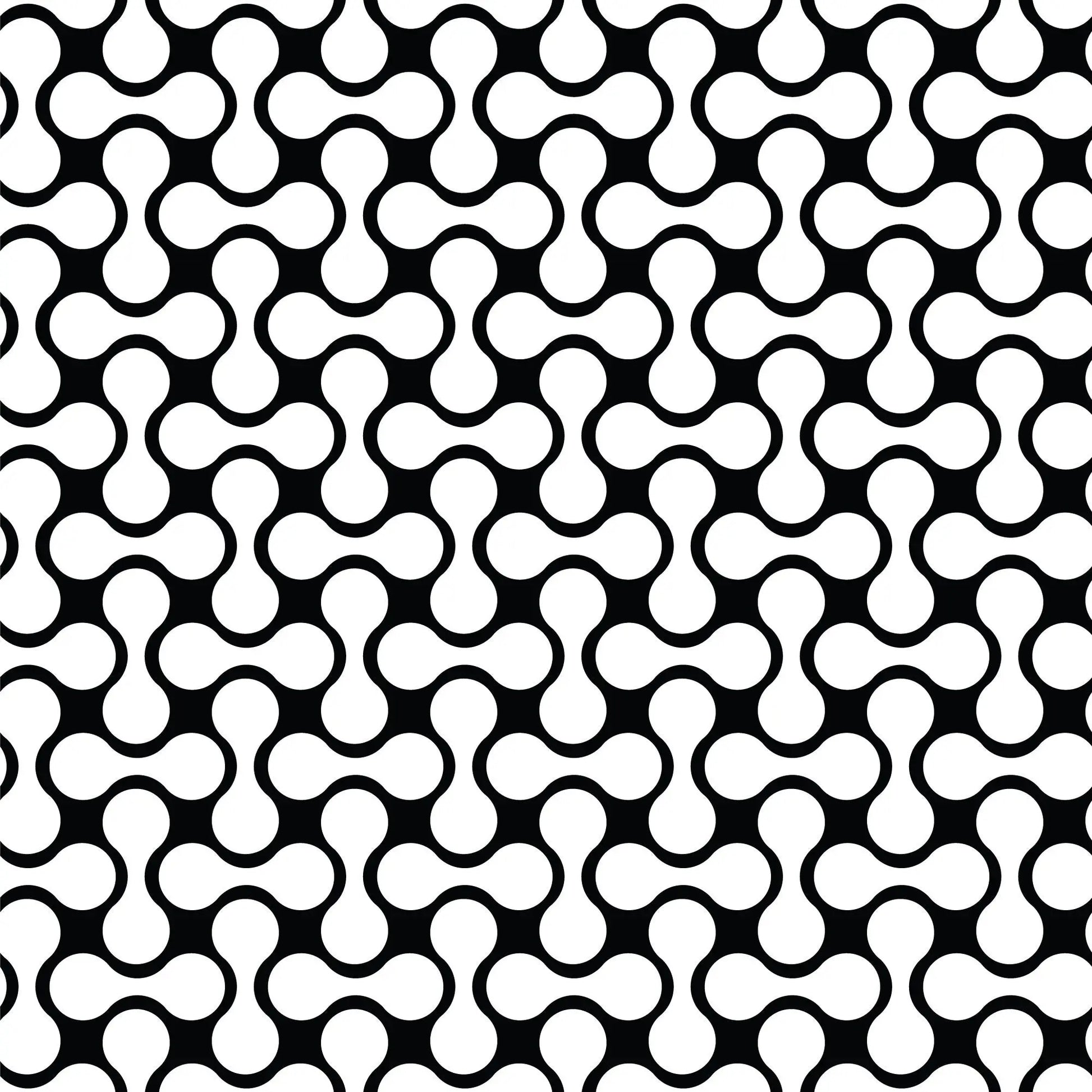 Minimal Shape Black & White Gift Wrap