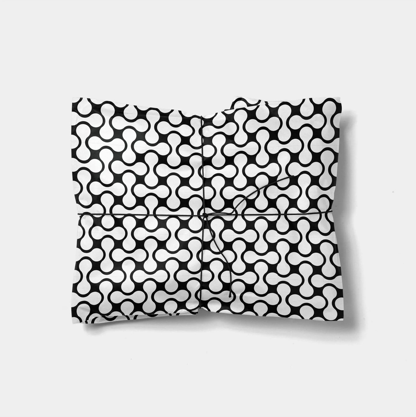 Minimal Shape Black & White Gift Wrap
