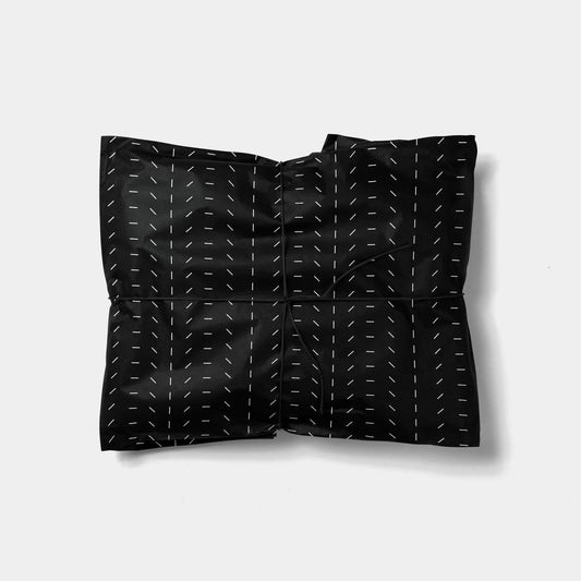 Minimal Tick Black Gift Wrap
