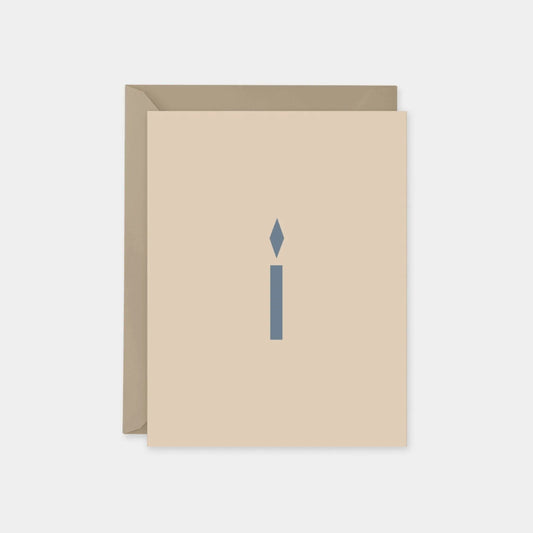 Minimalist Holiday Hanukkah Card, Candle-The Design Craft