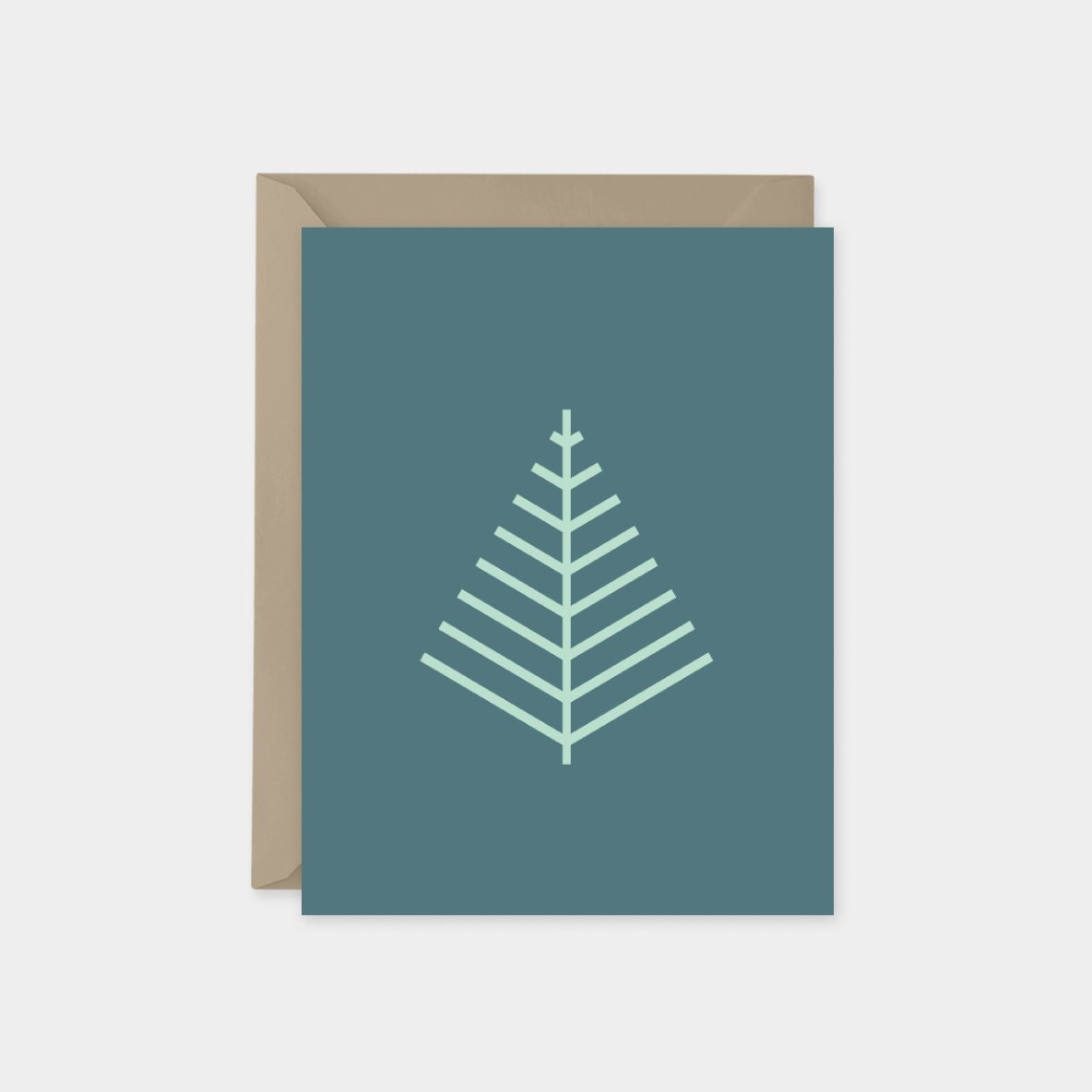 Minimalist Holiday Line Art Card No. 3,-Greeting & Note Cards-The Design Craft