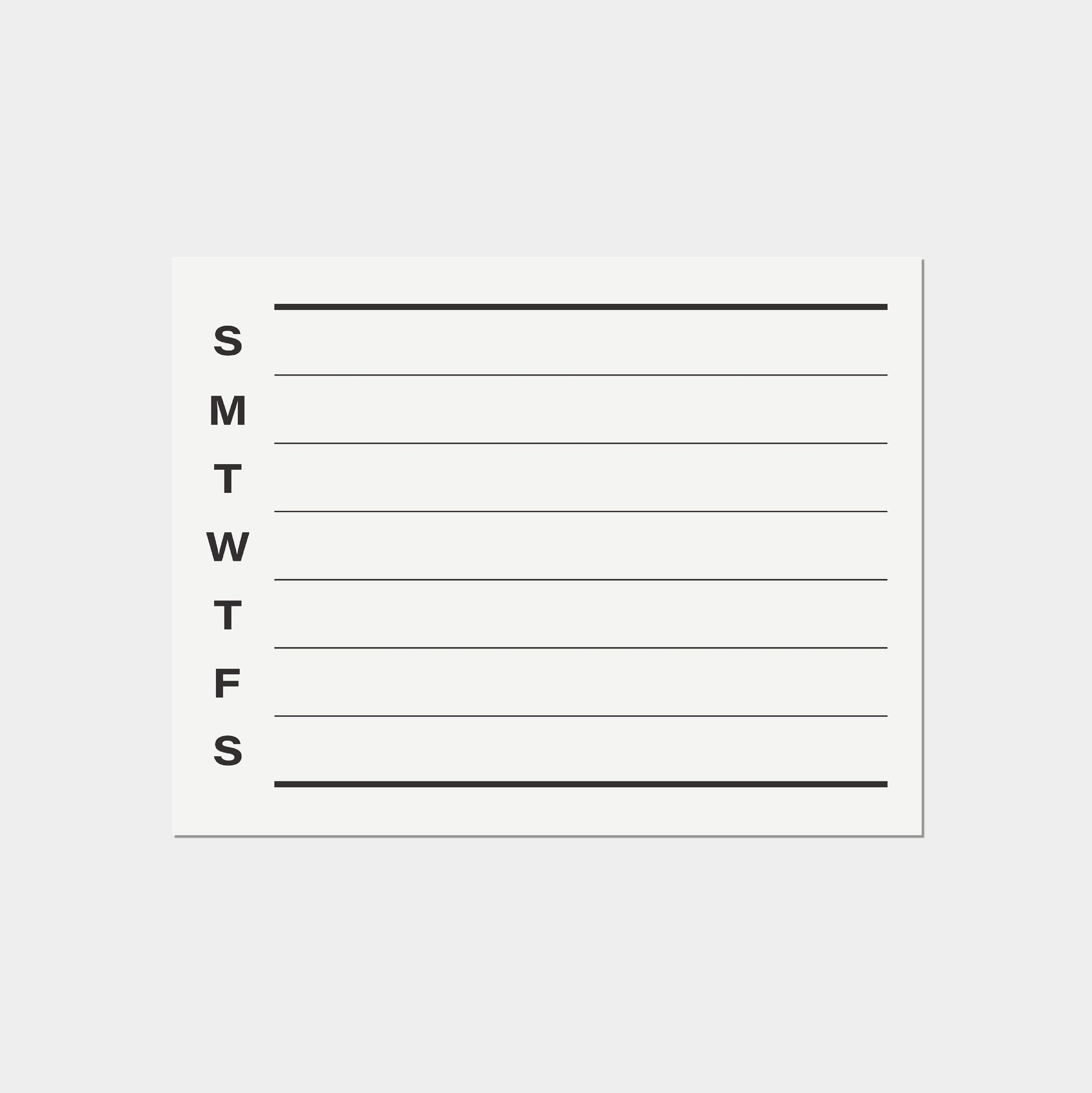 Minimalist Weekly Planner Printable-Design Template-The Design Craft