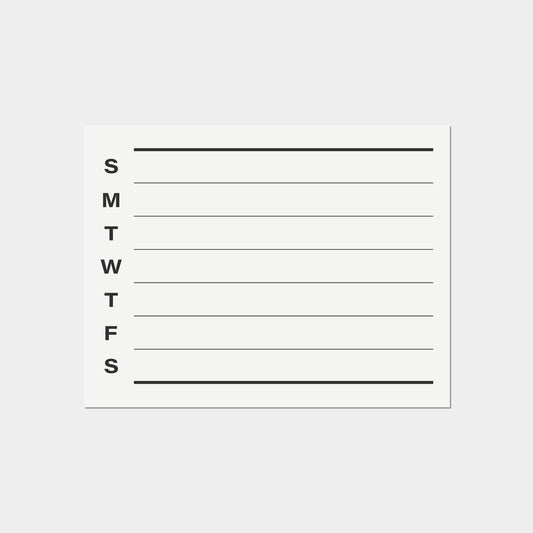 Minimalist Weekly Planner Printable-Design Template-The Design Craft