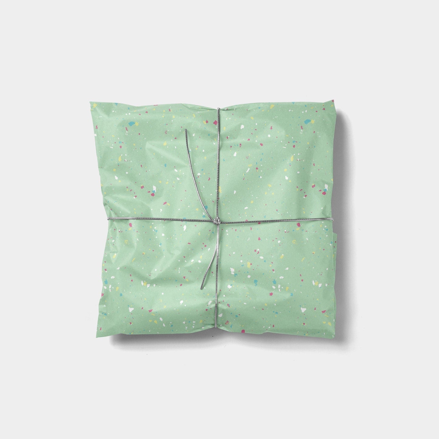 Mint Fleck Gift Wrap-Gift Wrapping-The Design Craft