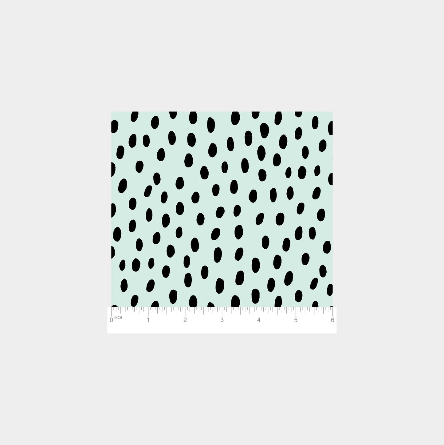 Mint and Black Handdrawn Polka Dots Gift-Gift Wrapping-The Design Craft