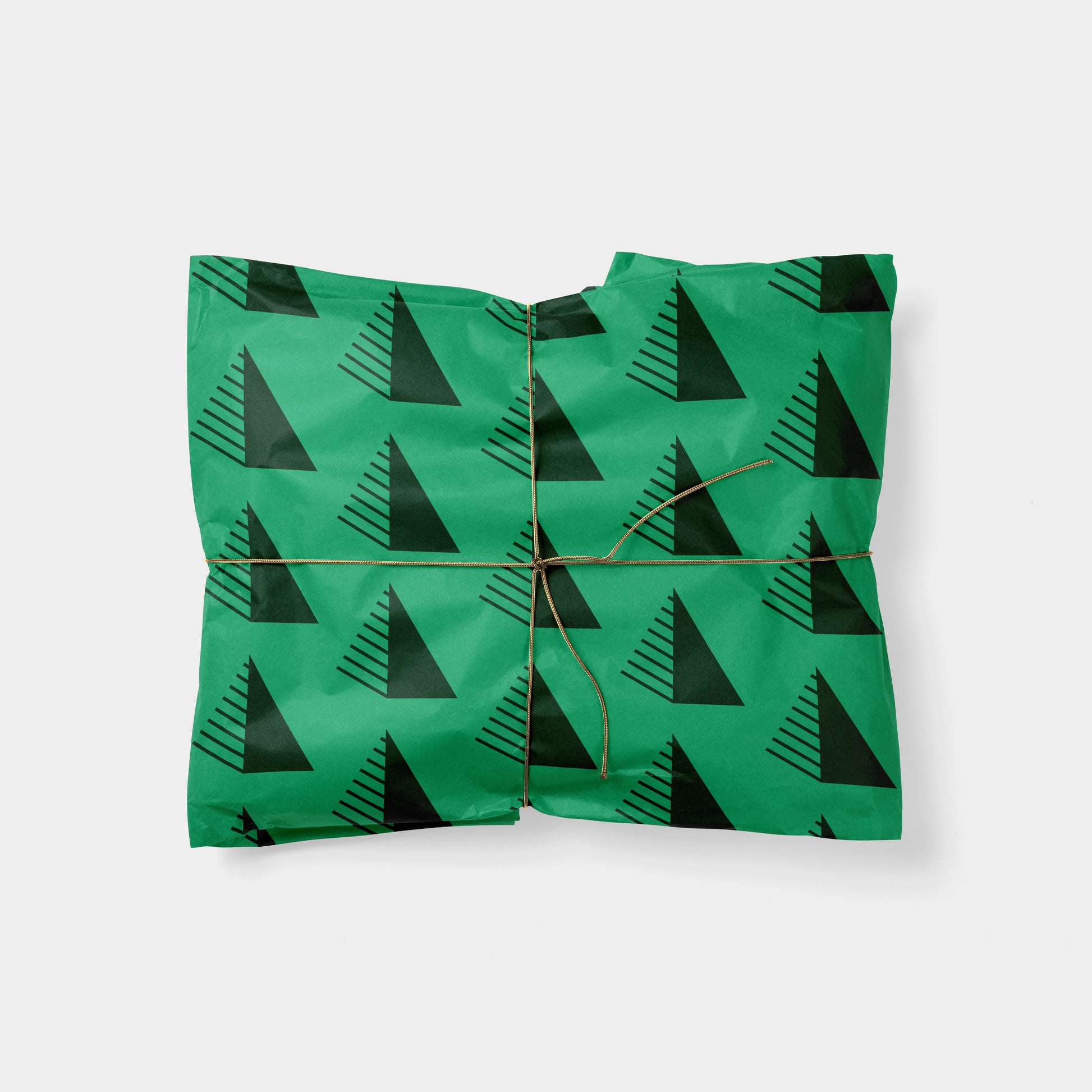 Modern 3D Stripe Holiday Gift Wrap