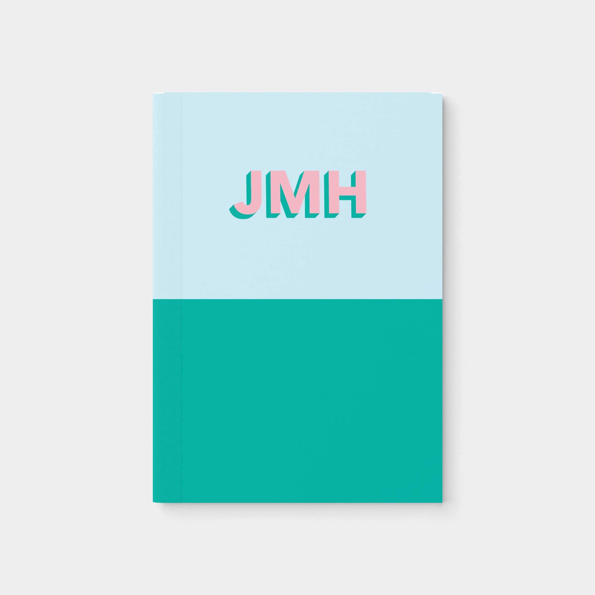 Modern Monogram Softcover Notebook