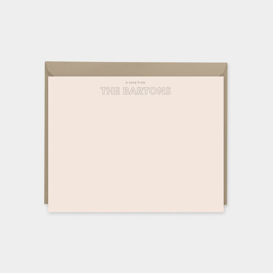 Modern Personalized Note Card III,-Greeting & Note Cards-The Design Craft