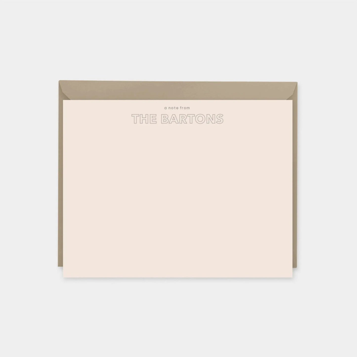 Modern Personalized Note Card III-The Design Craft