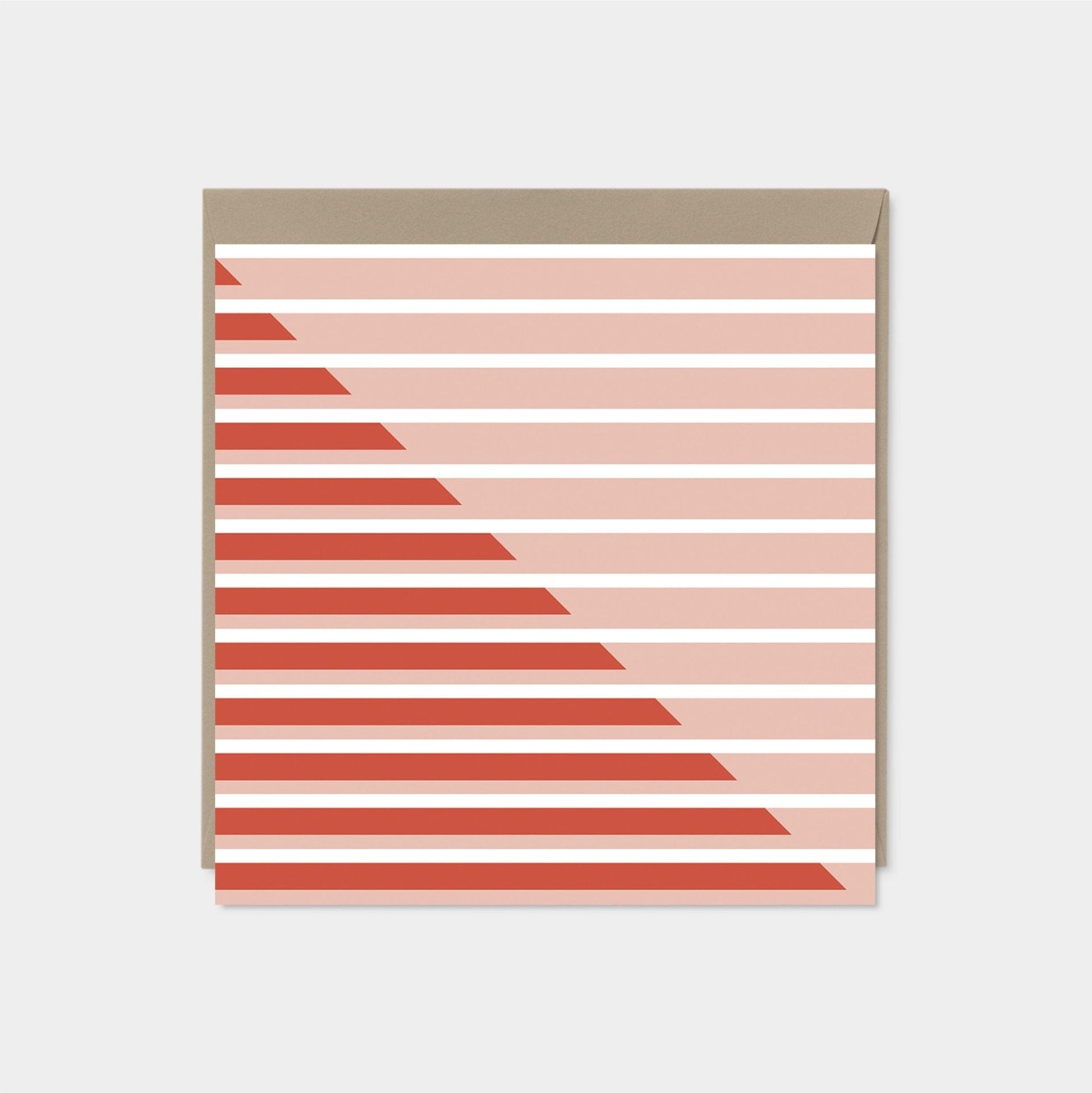 Modern Stripe Square Card II-Greeting & Note Cards-The Design Craft