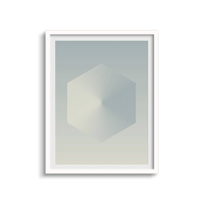 Moiré Zen Focal Point Fine Art Print-Art Prints-The Design Craft