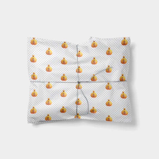 Money Bag Emoji Gift Wrap-Gift Wrapping-The Design Craft
