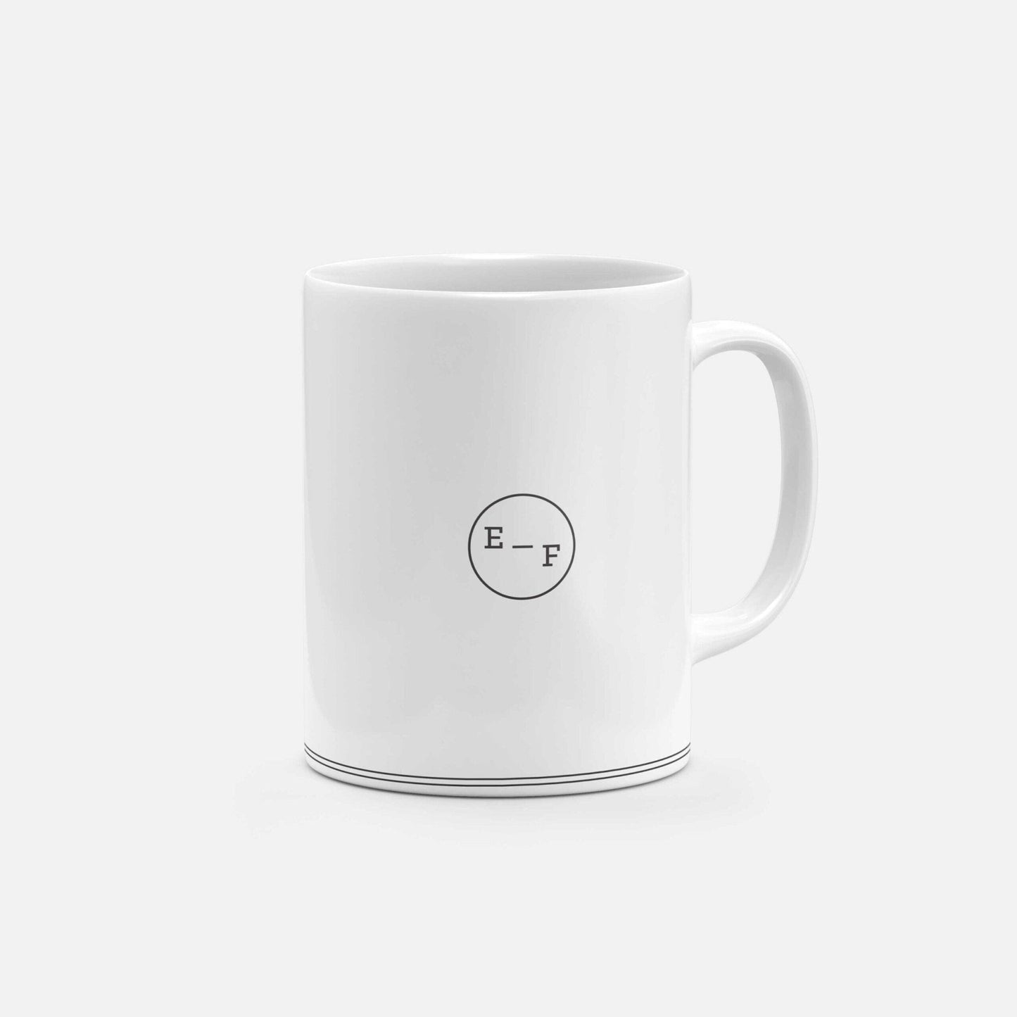 Monogram Badge 11oz Mug-The Design Craft