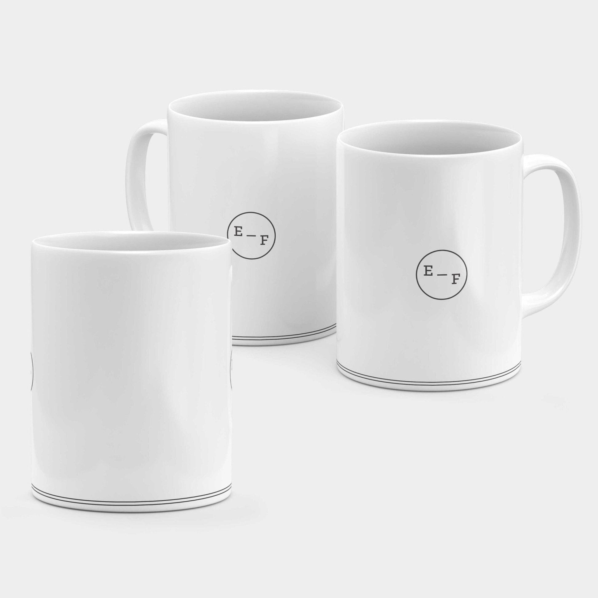 Monogram Badge 11oz Mug-The Design Craft